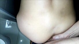 trv catches bathroom toy play rams busty latina ass