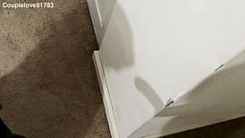 homemade outtake catches milf's big tits bouncing during monster cock slap with brunette mommy
