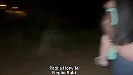 Paolla Hotwife Takes 23cm Black Cock Doggystyle In Trail For Cuck!