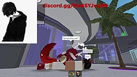 i'm fuckin this roblox christmas bunny so hard n her big ass bouncin wild!!