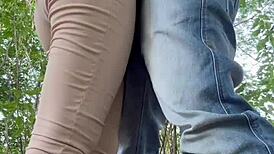 Weekend Pounding Latina Neighbor's Ass in Forest Outdoors