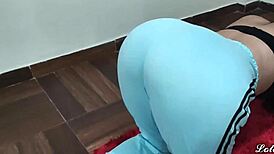 Spying On Delicious Stepsis Doing Homemade Latina Big Ass Yoga Creampie