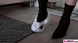 Petite stepsis ohana in miniskirt seducing you? Watch her crave that big cock blowjob!