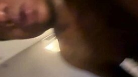 POV ebony hood chick sucks and fucks big black cock all night long