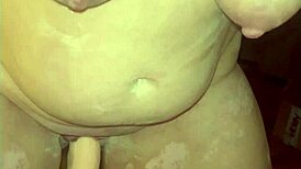 Suggestive Shaved Pussy Hits Massive Orgasm with Sex Cannon Toy!