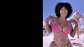 sexy babe with massive tits and huge ass shakes booty seductively