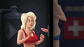 hey, you seen summertime saga with salvavidas cassie blowing that monster cock at the gloryhole?