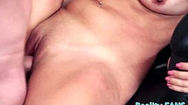 skinny teen gets pussyfucked up close in amateur reality clip