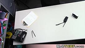Cute English Housewife Caught Stealing Takes Punishing Interrogation Fuck
