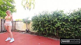 European big titty blonde drowns in dick water from 12-inch bbc face fucking her slutty mouth