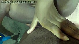 horny wife strips lingerie teases hairy pussy then rides husband's cock doggystyle till creampie