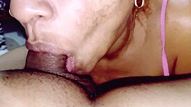 the old american blowjob queen keeps sucking till he cums down her throat