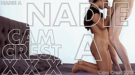 Cam crest unloads cum on nadie's sweet juicy ass after passionate banging