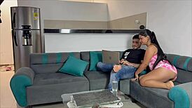 Perfect Time To Fuck Right Here In The Dorm With My Submissive Colombian Roommate Girlfriend!