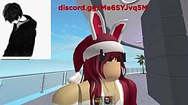 i'm fuckin this roblox christmas bunny so hard n her big ass bouncin wild!!