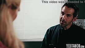 Tiny Blonde Teen Student Lets Janitor Rail Her Hairy Cunt In Class