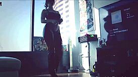 teasing blue eyed sophie dee shakes her big bubble ass... damn