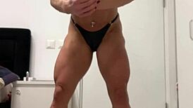 worship these flexed muscles on my flexible bodybuilder frame