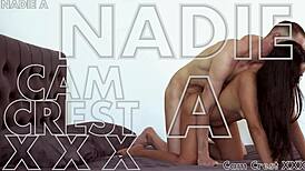 Cam crest unloads cum on nadie's sweet juicy ass after passionate banging