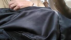 omg i came so hard playing with my huge cock in the car