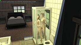 innocent virgin step-sis tempts forbidden shower sex thrills