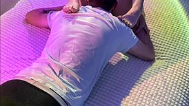 Young amateur couple's real homemade fuck with wet pussy tease and huge orgasm