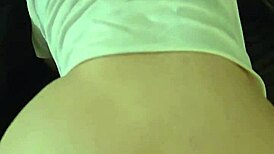 Feel her big ass bounce as she moans loud getting fucked doggystyle on the sofa
