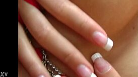 Bambi star stretches tight pussy ass in solo lingerie masturbation