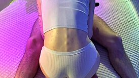 Young amateur couple's real homemade fuck with wet pussy tease and huge orgasm