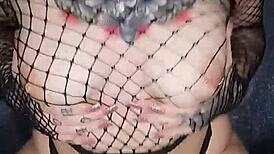 goth girlfriend rides vibrator dildo hard in joi until squirting orgasm