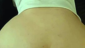 Feel her big ass bounce as she moans loud getting fucked doggystyle on the sofa