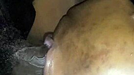 Juicy bbw mommy slurps big black cock deepthroat on webcam fetish