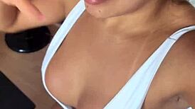 Kriss Hotwife Rides Bike in Tiny Bikini Morning Heat