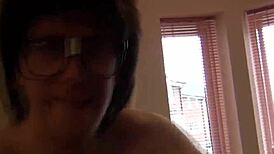 busty uk bimbo nerd gets her plump lips around that schlong in hot interview 😘🍆💦