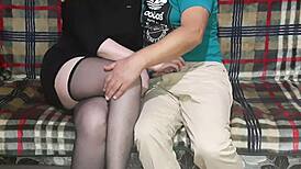 whispers of my plump wife in stockings sneaking off with the neighbor for secret play