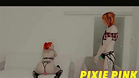 pixie pink alexxa vice take monster bbc dp anal toy 3-on-1 submissive whore slam