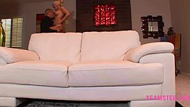 Tiny amateur teen sucks huge dick till cum! 🍆💦