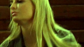 Horny mistress binds busty pale slave and fingers her wet pussy to orgasm