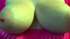 Italian milf artemisia love bounces huge natural tits in solo nipple fetish tease