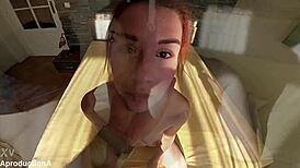 kiara starts with deep throat then ass lick rimjob face sitting squirting and ends with facial cum mouthful