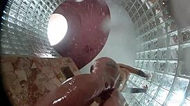 christy mack backstage pussy play shower tease