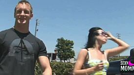 girl loves flirting then her fuckhole gets licked and pounded hard