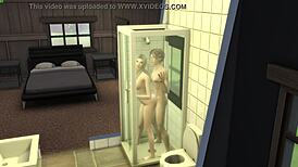 innocent virgin step-sis tempts forbidden shower sex thrills