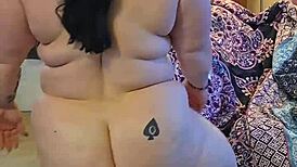 bbw milf strips black dress slow, huge tits bounce tease 😍🔥