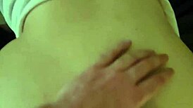Feel her big ass bounce as she moans loud getting fucked doggystyle on the sofa