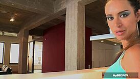 yo francesca jaimes that horny maid takes a massive black cock creampie up her ass