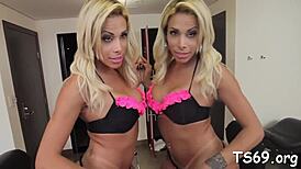 ohh shemale babe wanks my throbbing knob till i explode