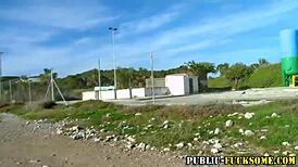 you won't believe this reality ho getting nailed hard outside in public