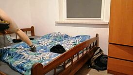 bdsm slave boy masturbates solo then dildo fucks ass
