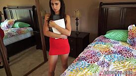 Stepfather Can't Resist Home Alone Playmate's Taboo Seduction Hardcore!